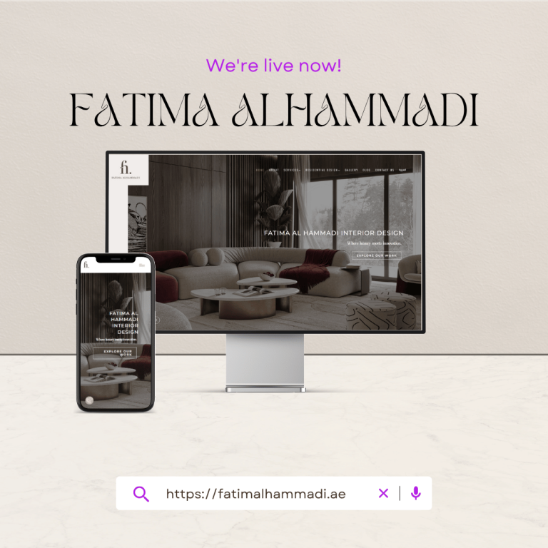 Fatima Al Hammadi – Interior Design Website